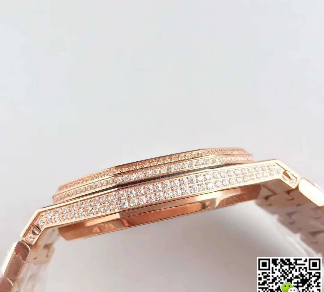 Audemars Piguet Royal Oak 67652OR.ZZ.1265OR.01 1:1 Best Edition Replica Watch Swiss ETA3120 Rose Gold Diamond
